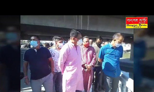 দার্জিলিং জেলা তৃণমূল কংগ্রেস সভাপতি রঞ্জন সরকার ছ্ট ঘাট পরিদর্শনে।