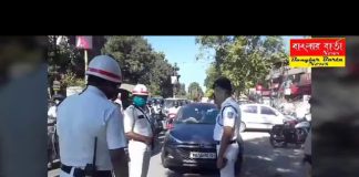 বেআইনি পার্কিংয়ের বিরুদ্ধে শিলিগুড়ি ভক্তিনগর ট্রাফিক দপ্তরের অভিযান।