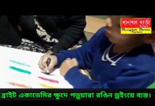ব্রাইট একাডেমির ক্ষুদে পড়ুয়াদের রঙিন দিন।