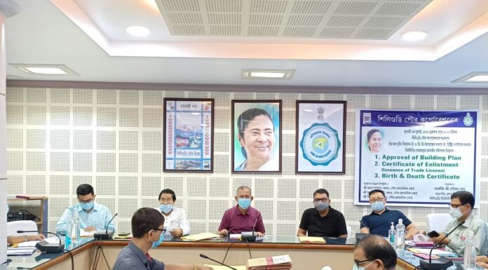 শিলিগুড়ি কর্পোরেশন এর প্রশাসক মন্ডলীর চতুর্থ বোর্ড মিটিং আজ অনুষ্ঠিত হলো।