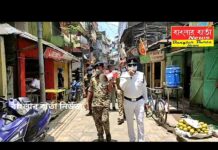 পুলিশের পক্ষ থেকে সচেতনতামূলক মাইকিং করা হয় শিলিগুড়ি বিধান মার্কেট এলাকায়