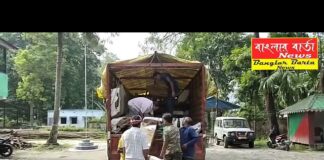 শারুগাড়া রেঞ্জের বনদপ্তর প্রচুর সেগুন কাঠ উদ্ধার করল।