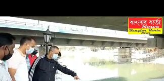 লালমোহন মৌলিক নিরঞ্জন ঘাট পরিদর্শন করলেন গৌতম দেব।