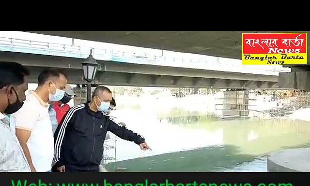 লালমোহন মৌলিক নিরঞ্জন ঘাট পরিদর্শন করলেন গৌতম দেব।