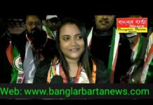 শিলিগুড়ি 26 নম্বর ওয়ার্ডে কংগ্রেস প্রার্থী রুচিরা মালাকার ভোট প্রচারে।