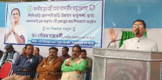 নকশালবাড়িতে দুটি প্রকল্পের শুভ শিলান্যাস করলেন সৌরভ চক্রবর্ত।