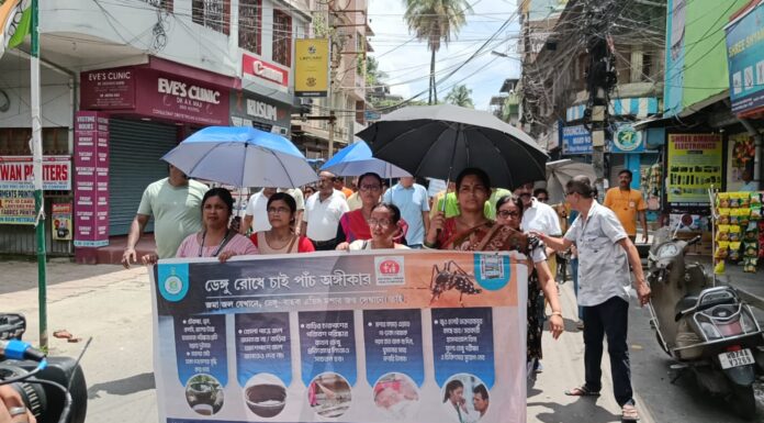 দুই নম্বার বোরো কমিটির পক্ষ থেকে ডেঙ্গু সচেতনতা প্রচার।