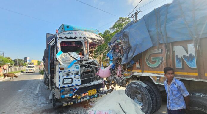 ফুলবাড়ীর উত্তর কন্যার কাছে দুর্ঘটনা