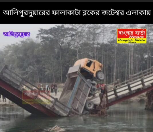 দুর্বল সেতু ভেঙে বড় বিপত্তি।