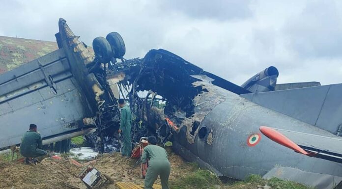 Today an AN-32 of Indian Air Force has met with an accident in Jorhat, Assam.